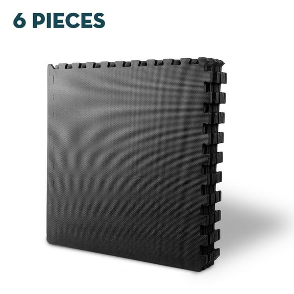 SONGMY 6 PCS Puzzle Exercise Mats, EVA Foam Interlocking Gym Equipment Mats