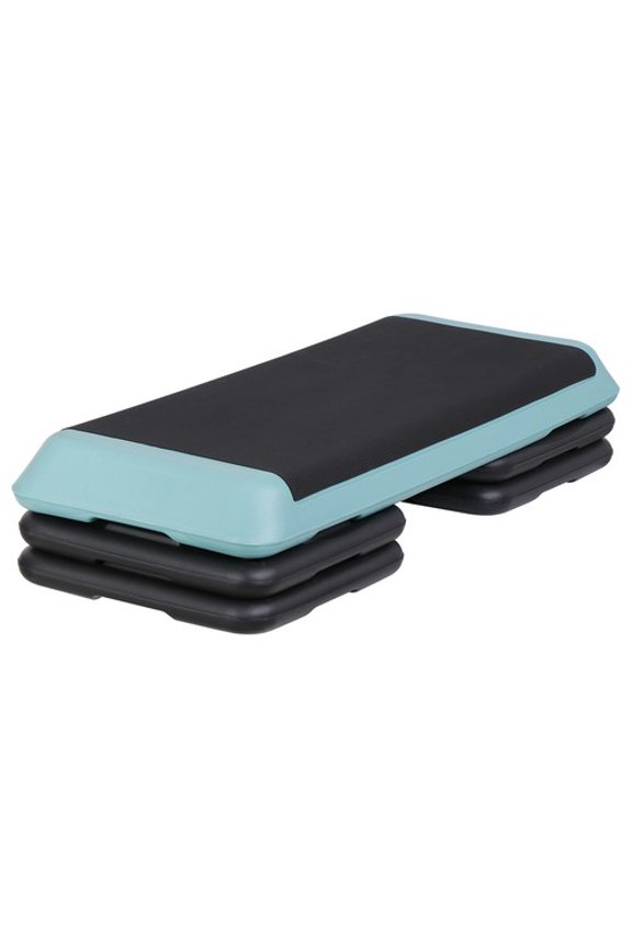 Aerobic Exercise Stepper, Green with 4"-6"-8" Adjustable Risers