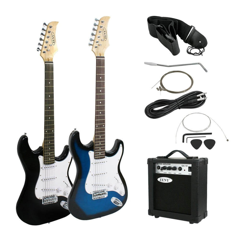SONGMY Black 39" Electric Guitar with 10W Amp, Full Size Professional Guitar Kit with Pick & Accessories, Complete Electric Guitar Set