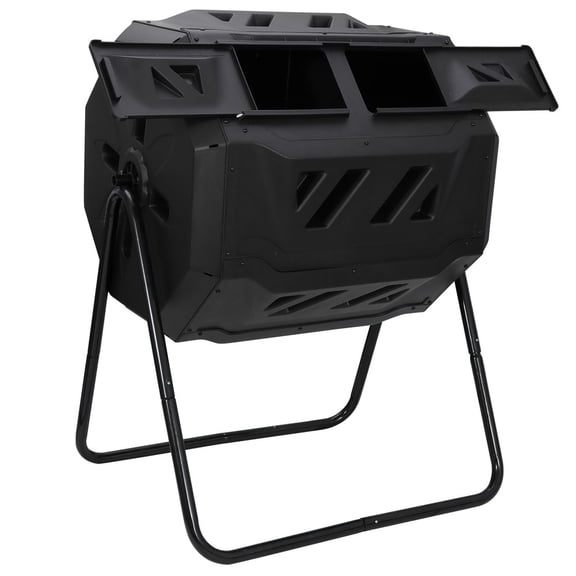 SONGMY 43 Gallon Compost Bin Composter Tumbler, Kitchen Garden Waste Bin, Outdoor Composting Container