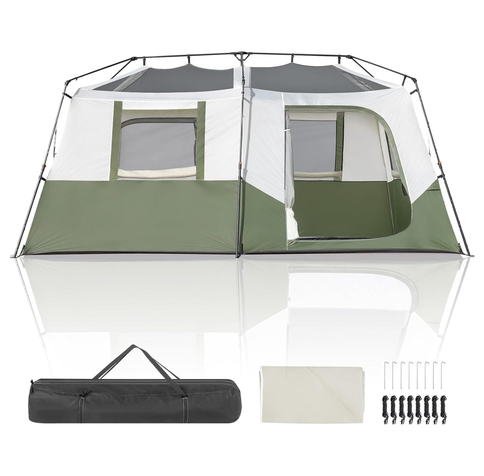 SONGMY Camping Tent, 6/8/10 Person Waterproof Tent with Setup, Portable Backpacking Tent w/Double Fabric, Family Tent for Camping, Hiking, Outdoor, Set Up Within 60 Seconds