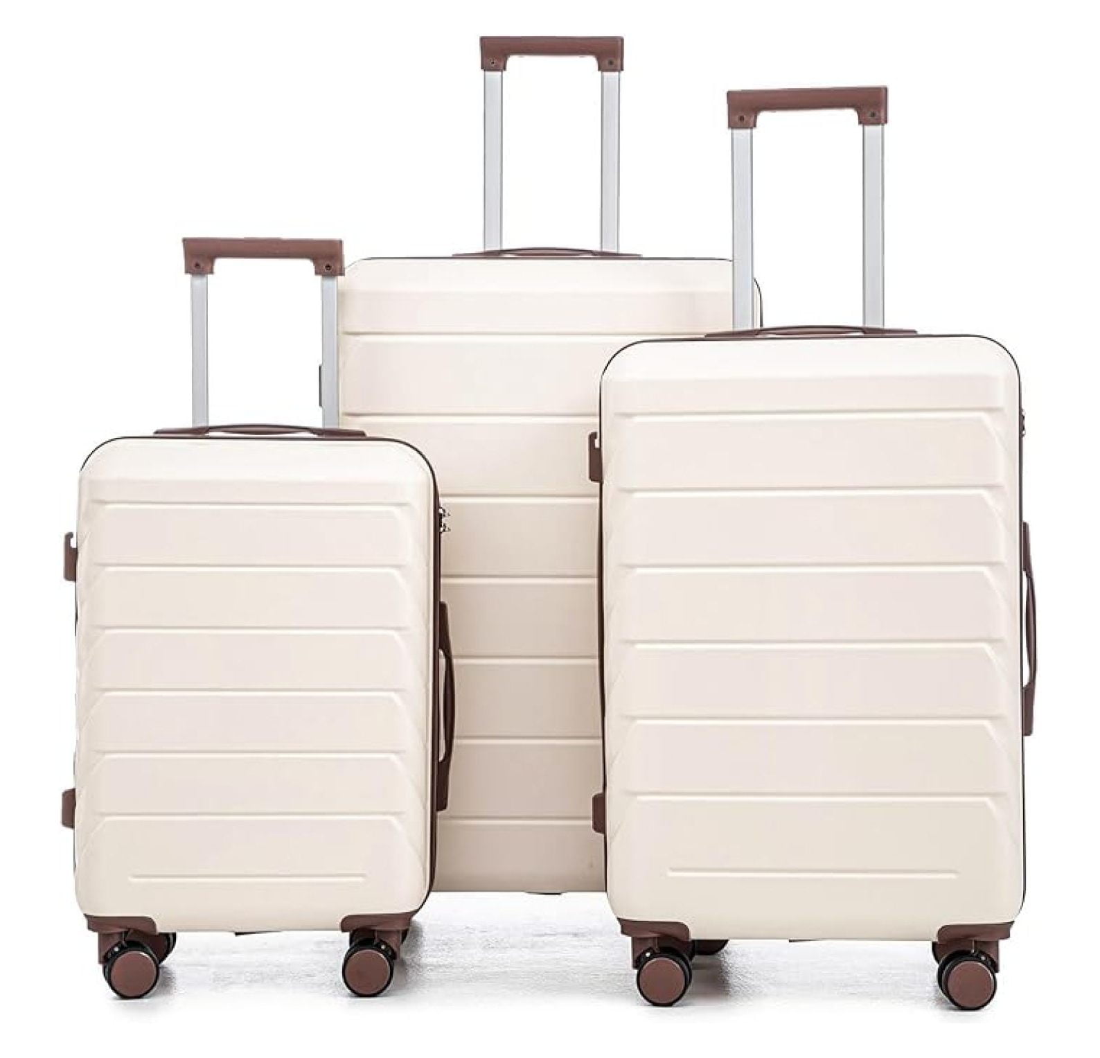SONGMY Luggage 3 Pcs Sets ABS Hardside Luggage Set Spinner Wheel Suitcase