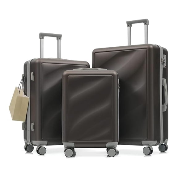 SONGMY Luggage Set 3 Piece, Lightweight Durable ABS Suitcases with Spinner Wheels and TSA Lock, Carry-on & Checked Travel Luggage