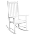 thumbnail image 1 of SONGMY Outdoor Rocking Chair Oversized Wooden Patio Chairs with Widened Armrest High Back Porch Rocker for Lawn, Garden, Backyard, Fire Pit (White), 1 of 7