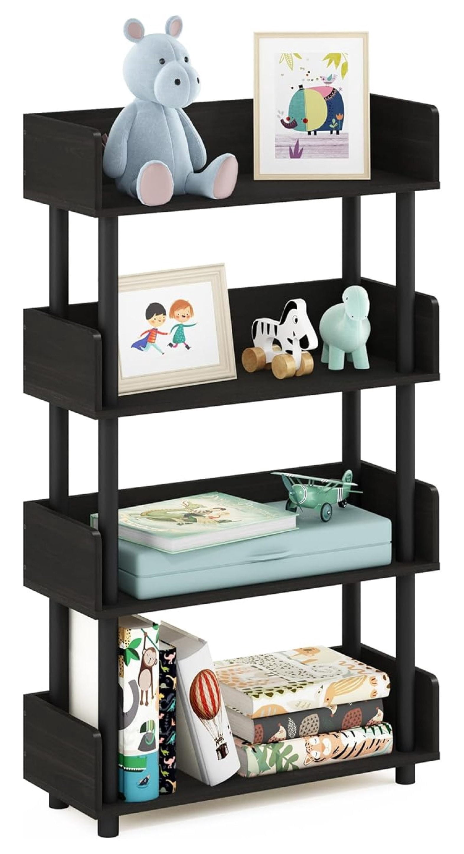 SONGMY TURN-N-TUBE 4-Tier Display Shelf, Storage Shelves, Book Shelf ...