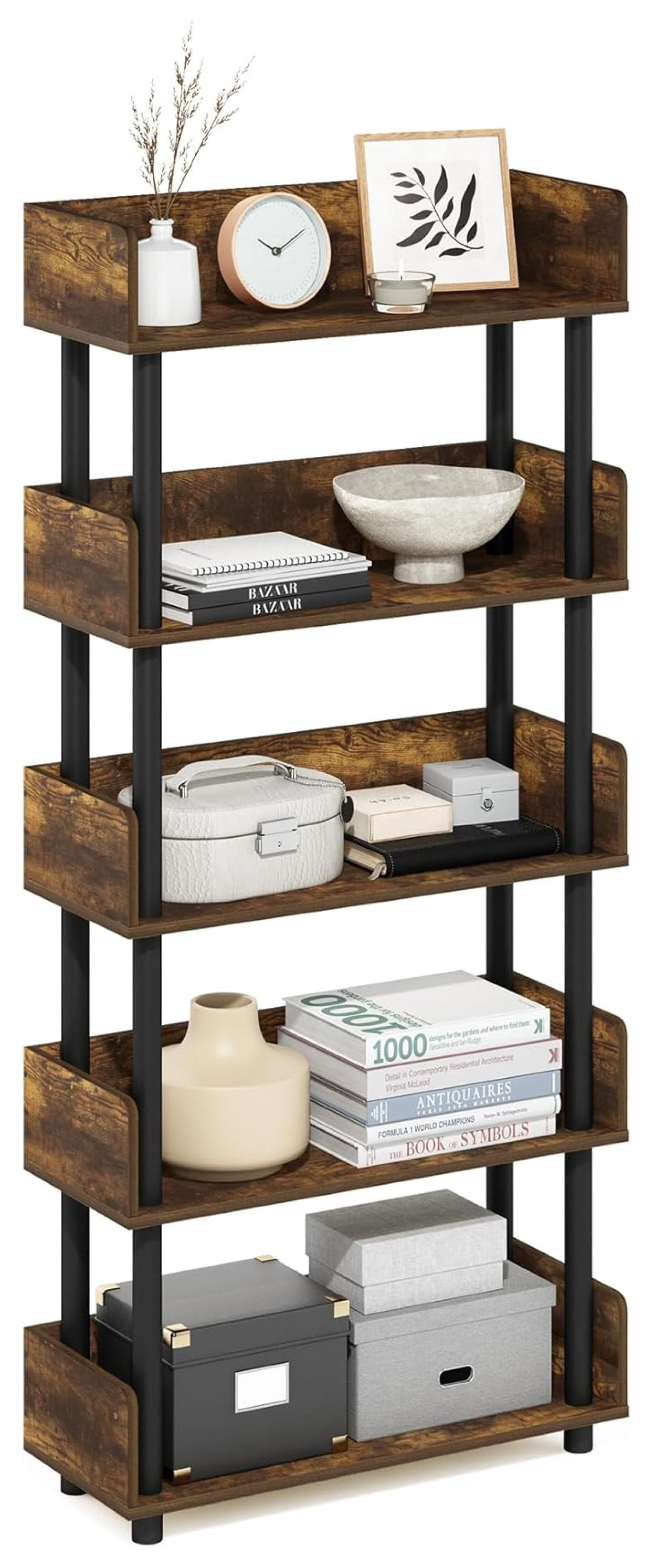 SONGMY TURN-N-TUBE 5-Tier Display Shelf, Storage Shelves, Book Shelf ...