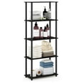 thumbnail image 1 of SONGMY TURN-N-TUBE Storage Shelves, 5-Tier Book Shelf, Corner Shelf, Toolless Open Shelves, for Organization and Storage, Living Room, Garage, Home Office, Espresso, 1 of 5