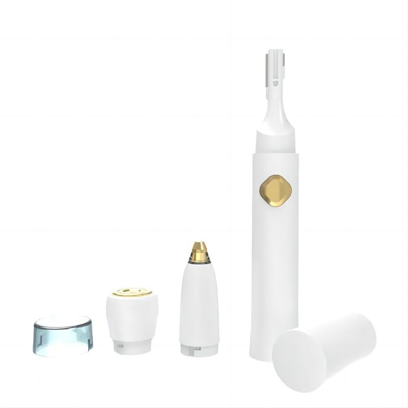 SONGSUN 3-in-1 Electric Facial Hair Removal Rechargeable Portble Waterproof Face Shaver Nose Hair Trimmer for Women and Men, Razor for Nose Ear Eyebrow Peach-Fuzz Lips Chin