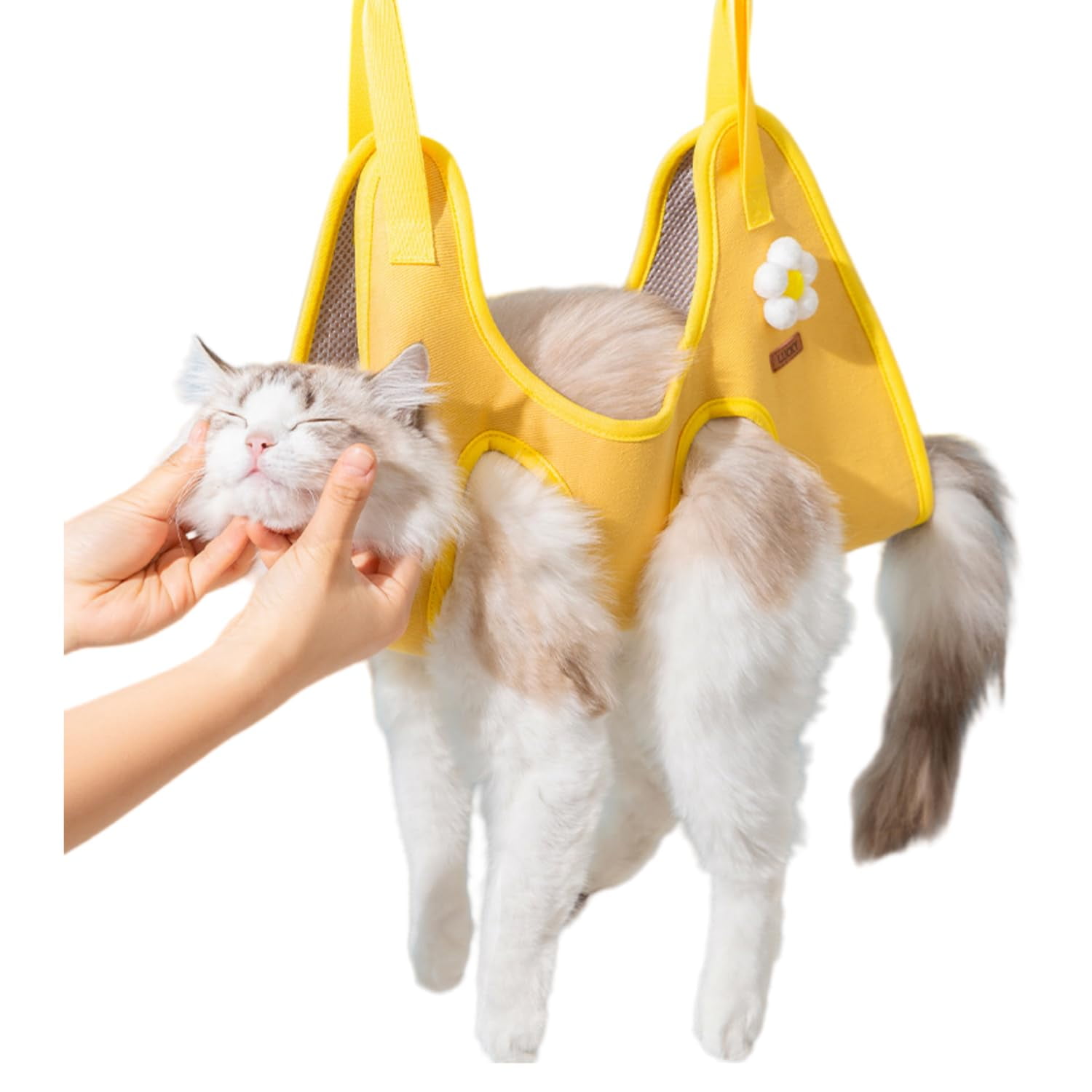 SONGSUN Pet Dog Grooming Hammock Harness for Cats & Dogs, Dog Sling for Nail Grooming,Cat Hammock Restraint Bag Cat Care, Suitable for Leg Spacing of 7 inch