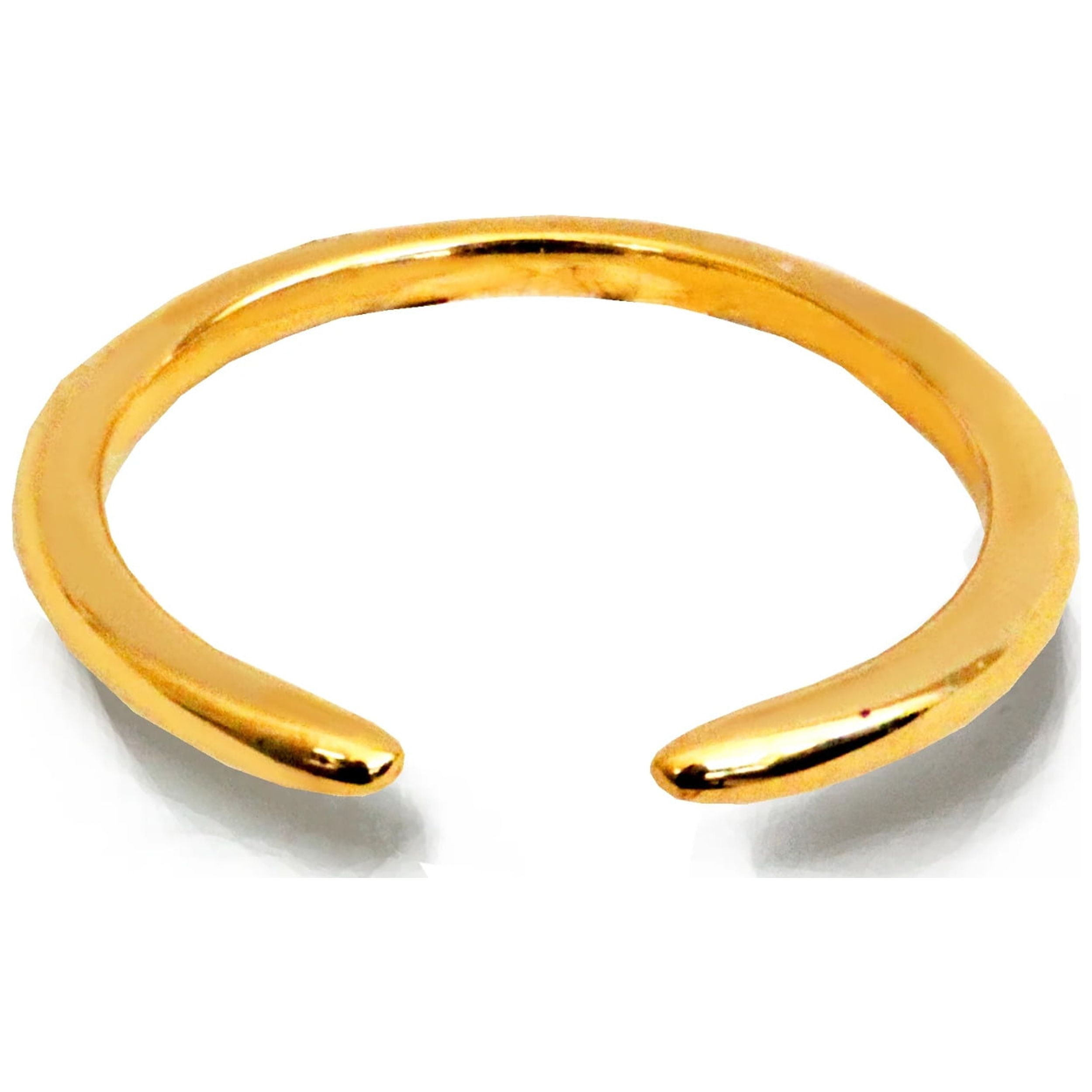 Success 18K Gold Over Sterling Silver Stacking Cuff Bracelet