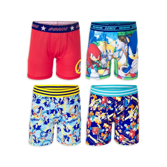 SONIC 4PK BOYS ATHLETIC BOXER BRIEF
