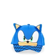 Sonic the Hedgehog Boys 3D Ears Hat, Checkered Print, One Size Fits Most