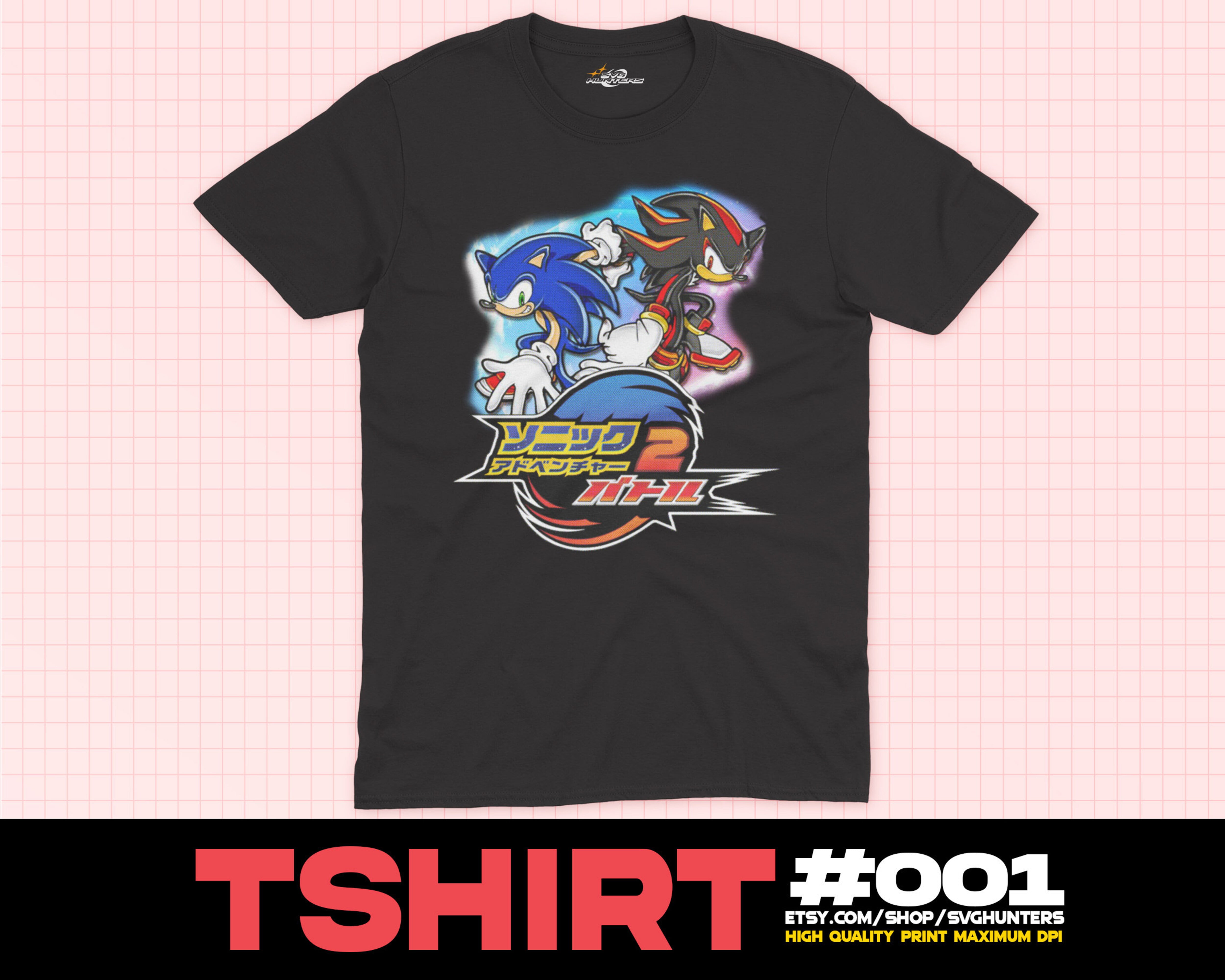 SONIC HEDGEHOG SHIRT Sonic Shadow Knuckles Tails Birthday Gift For ...