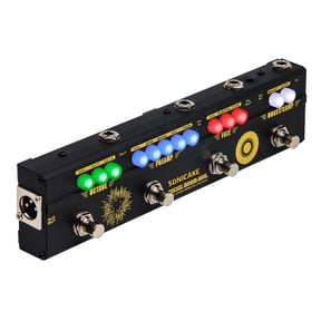 SONICAKE Bass Multi Effects Pedal Preamp Compressor Boost Fuzz Octave Pedal Boom Ave with FX Loop
