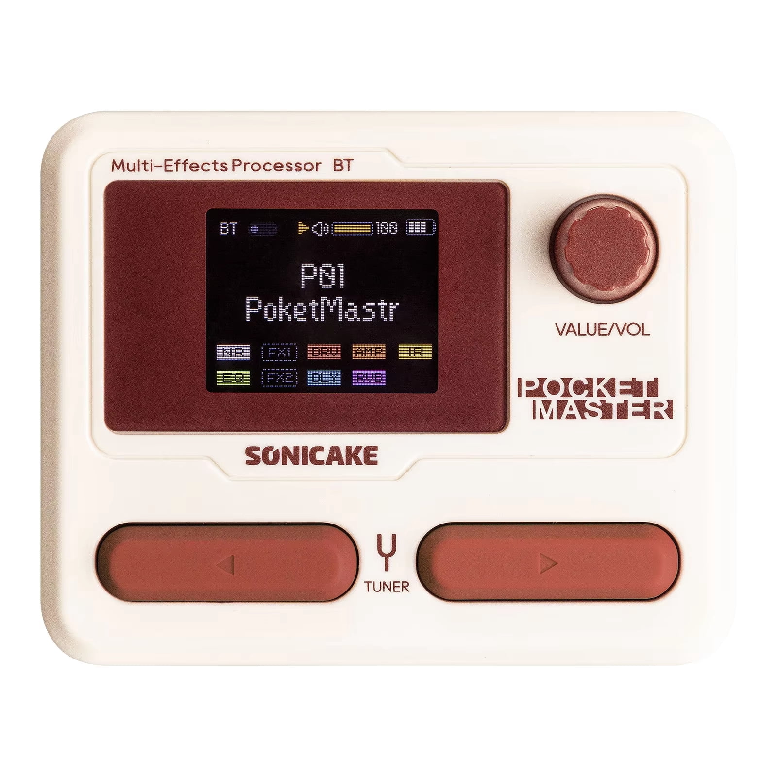 SONICAKE Pocket Master All-in-One Portable Guitar/Bass Multi 