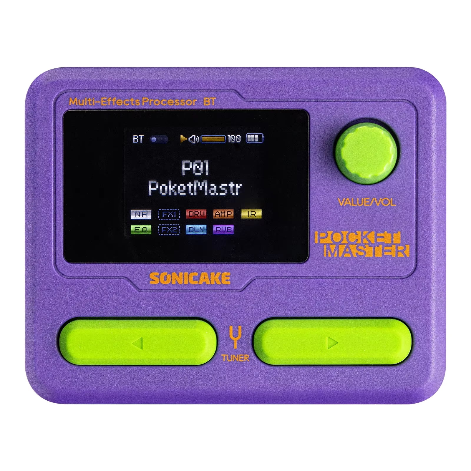 ギター SONICAKE POCKET MASTER & POCKET CONTROL SONICAKE Pocket Master All-in-One Portable Guitar/Bass Multi