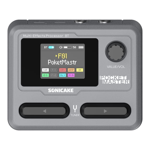 Sonicake QME-10 Pocket Mini Guitar Multi Effects Pedal Rechargeable