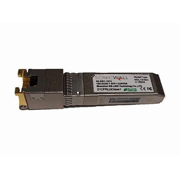 SONICWALL SFP+ 10GBASE-T TRANSCEIVER Copper RJ45 Module