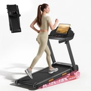 SONITU 18% Incline Walking Pad Treadmill, 3.0HP Folding Treadmill for Home, 350 lbs Capacity, 7 Layer Cushioning, 3 LED Displays with Handrails deal from Walmart