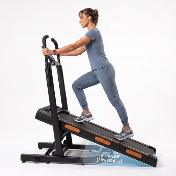 SONITU Treadmill with Incline, Max 39% Incline Foldable Treadmill for Home, 3.0HP, 350 lbs Capacity, Elevated Dual Handrails
