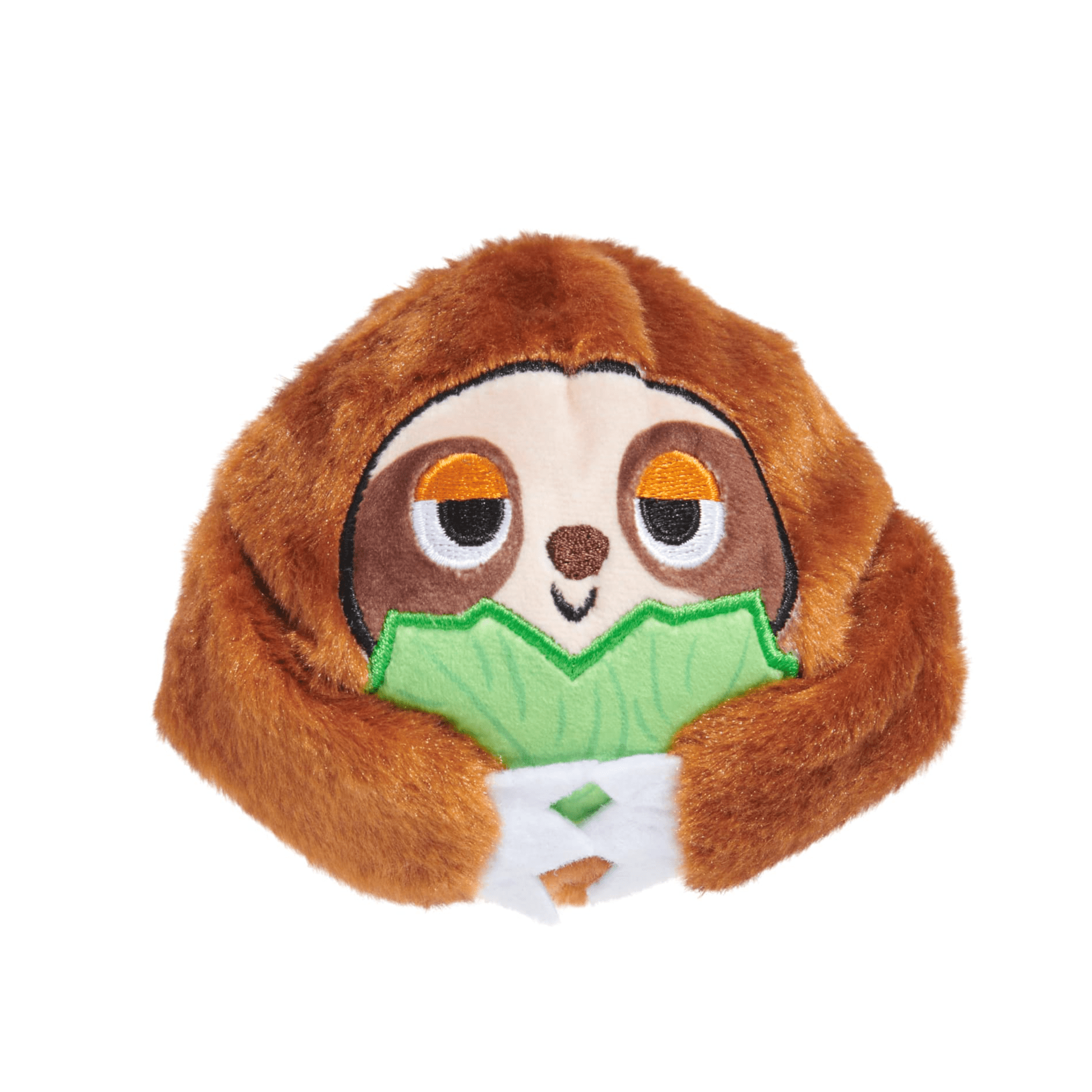 BARK Super Chewer Sonny The Sloth Brown Green Rubber Dog Toy M/L