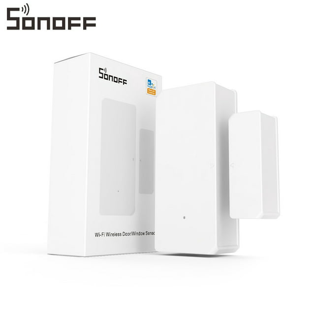 SONOFF DW2 Wi-Fi Wireless Door Window Sensor,APP Alert for Home Automation Wireless Alarm Security System, Compatible with Alexa Google Home IFTTT, No Gateway Required