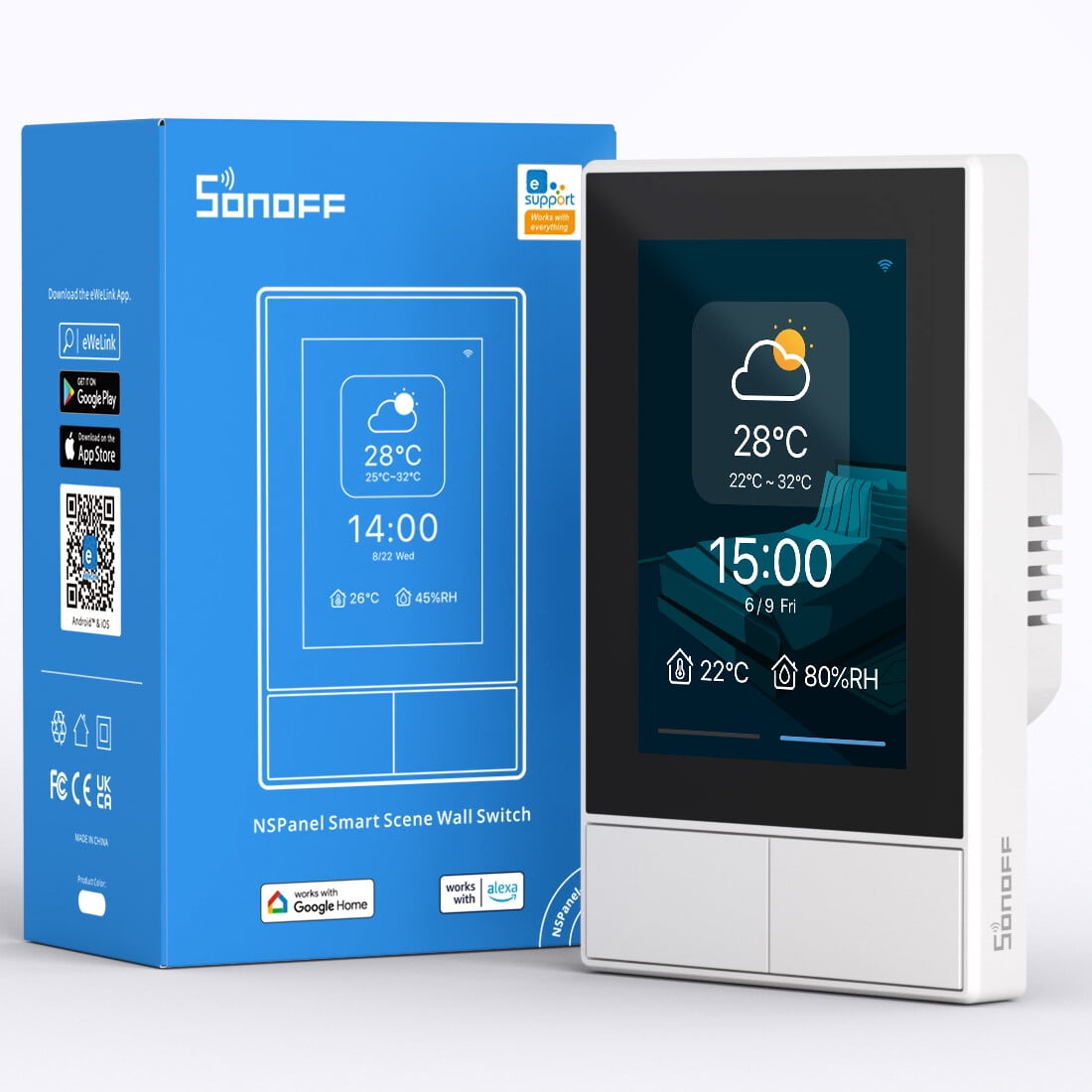 SONOFF NSPanel WiFi Smart Scene Wall Switch Panel Smart Home Control,Touchscreen