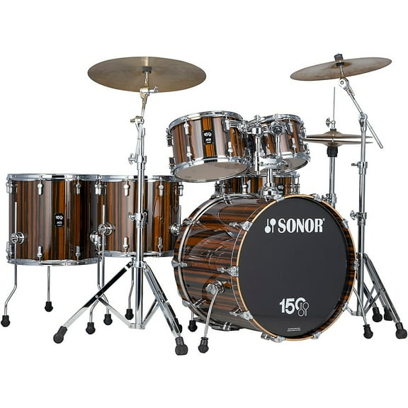SONOR SONOR AQ2 150th Anniversary High-Gloss Ebony Veneer Shell Pack