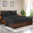 thumbnail image 1 of SONORO KATE 100% Cotton Bed Sheets Set, 1000 Thread Count 4 Piece Luxury Soft Sheets Set with 16" Deep Pocket, Full, Black, 1 of 10