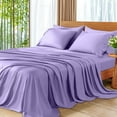 thumbnail image 1 of SONORO KATE 6 Pieces Bamboo Bed Sheets Set, Luxury Rayon Derived - Deep Pockets - Wrinkle Free - Extremely Soft, King, Lavender, 1 of 6