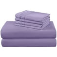 thumbnail image 1 of SONORO KATE 6 Pieces Bed Sheet Set, 1800 Series Soft Microfiber California King Sheets with 16" Deep Pocket, Lavender, 1 of 7