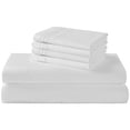 thumbnail image 1 of SONORO KATE 6 Pieces Bed Sheet Set, 1800 Series Soft Microfiber California King Sheets with 16" Deep Pocket, White, 1 of 7