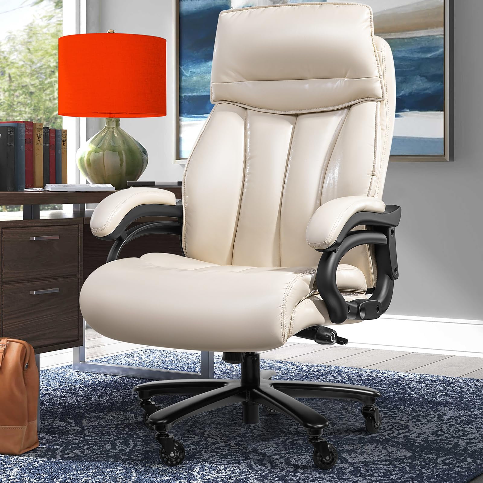 SONORO KATE Big and Tall Office Chair 400lbs, Adjustable Lumbar Support