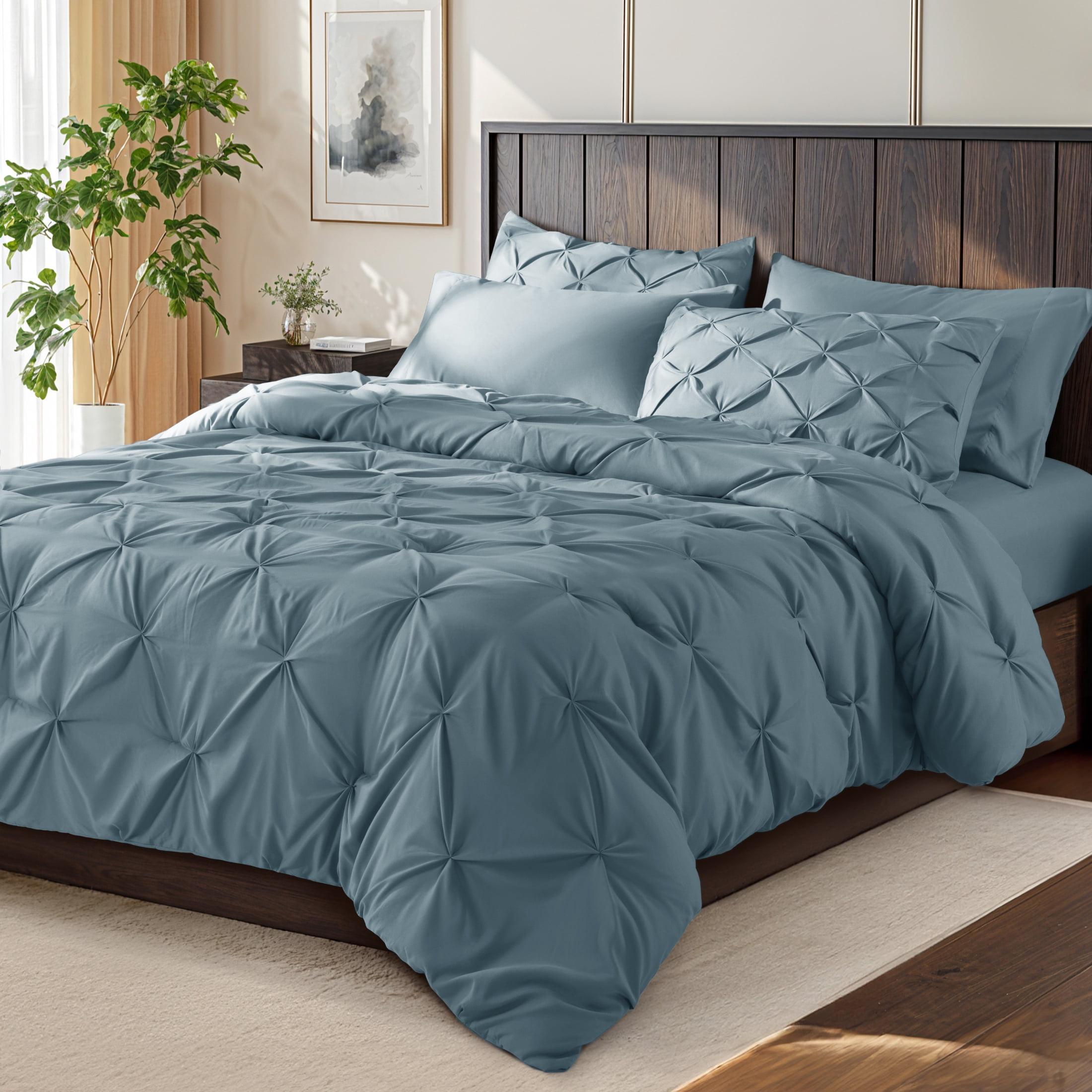SONORO KATE Full Comforter Set, 7 Pieces Bedding Sets for All Season ...