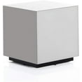 thumbnail image 1 of SONOROUS STB-45 All Glass Cube Side Table/Night Stand, 1 of 6