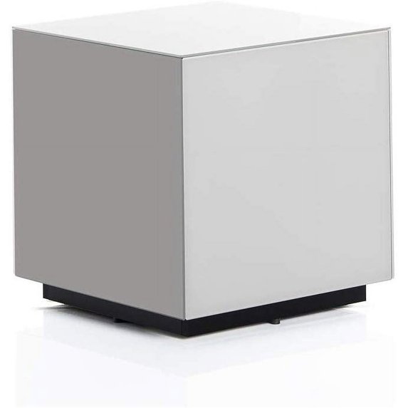 SONOROUS STB-45 All Glass Cube Side Table/Night Stand