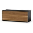 thumbnail image 1 of SONOROUS Studio ST-110B Wood and Glass TV Stand with Hidden Wheels for Sizes up to 65" (Modern Design with 4 Shelves For Your Audio/Video Components and Consoles, Comes with I/R Repeater)-Walnut Cover, 1 of 6