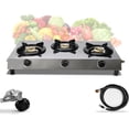 thumbnail image 1 of SONRET 3 Burner Propane Camping Stove with Hose and Regulator, 1 of 10