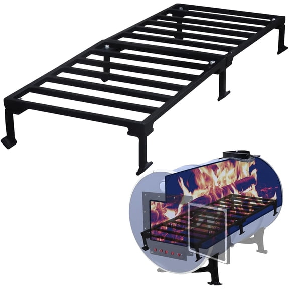 SONRET- burn barrel grate Perfect for 30-55 Gallon barrel metal barrel - grate for wood stove camping equipment barrel stove kits - fire barrel kit for emergency heating & Cooking and Survival