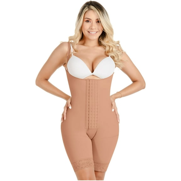 SONRYSE 047BF Fajas Colombianas Reductoras Postpartum Butt Lifter Shapewear for Women Mocha 3XL
