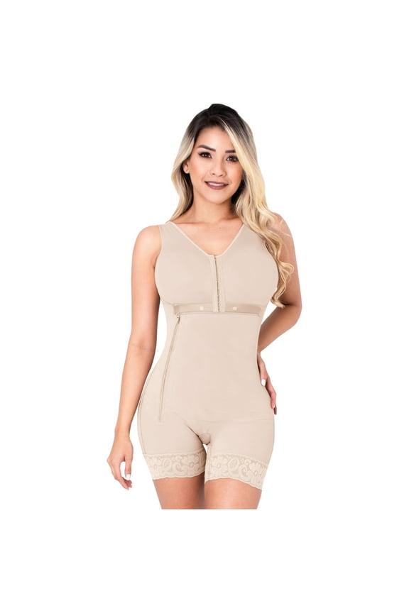 Slimming Body Shaper Postpartum Girdle for Stomach Body Slimmer Shapewear Fajas Bodysuit for Woman Fajas Colombianas Postparto para Mujer Beige M