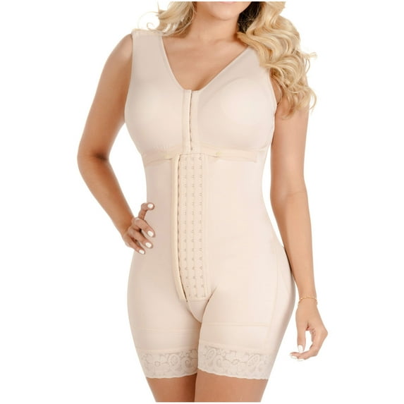 SONRYSE TR86BF Fajas Colombianas Reductoras Post Surgery Tummy Control Shapewear for Women Beige 4XL