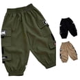 thumbnail image 1 of SONXAHE Big Boy's Multi‑Patch Cargo Pants Jogger‑Cut Construction Urban‑Fit Trousers Daily‑Play Bottoms, 1 of 4