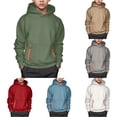thumbnail image 1 of SONXAHE Big Boy's Pocket Hoodie Solid Long Sleeve Casual Hoody Sweatshirt Streetwear Hooded Sweatshirt,Green, 1 of 4