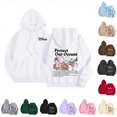 thumbnail image 1 of SONXAHE Front Back Graphic Hoodie for Women Kangaroo Pocket Loose Fit Ocean Theme Fall Pullover Tops, 1 of 6