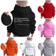 thumbnail image 1 of SONXAHE Kid's Minimal Script Dear Person Behind Me Text Back Printed Hoodie Long Sleeve Casual Pullover Kindness Hooded Sweatshirt,Black, 1 of 5