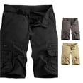 thumbnail image 1 of SONXAHE Men Zip Pocket Cargo Shorts Button Fly Multi Compartment Outdoor Bottoms, 1 of 7