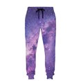 thumbnail image 1 of SONXAHE Men's Galaxy Space Print Jogger Pants Soft Drawstring Elastic Athletic Sweat Bottoms, 1 of 4