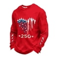 thumbnail image 1 of SONXAHE Men's Patriotic Graphic Sweatshirt Long Sleeve Everyday Casual Crewneck Pullover, 1 of 3