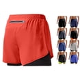 thumbnail image 1 of SONXAHE Men's Quick Dry Running Shorts Reflective Back Zipper Pocket Athletic Workout Shorts, 1 of 5
